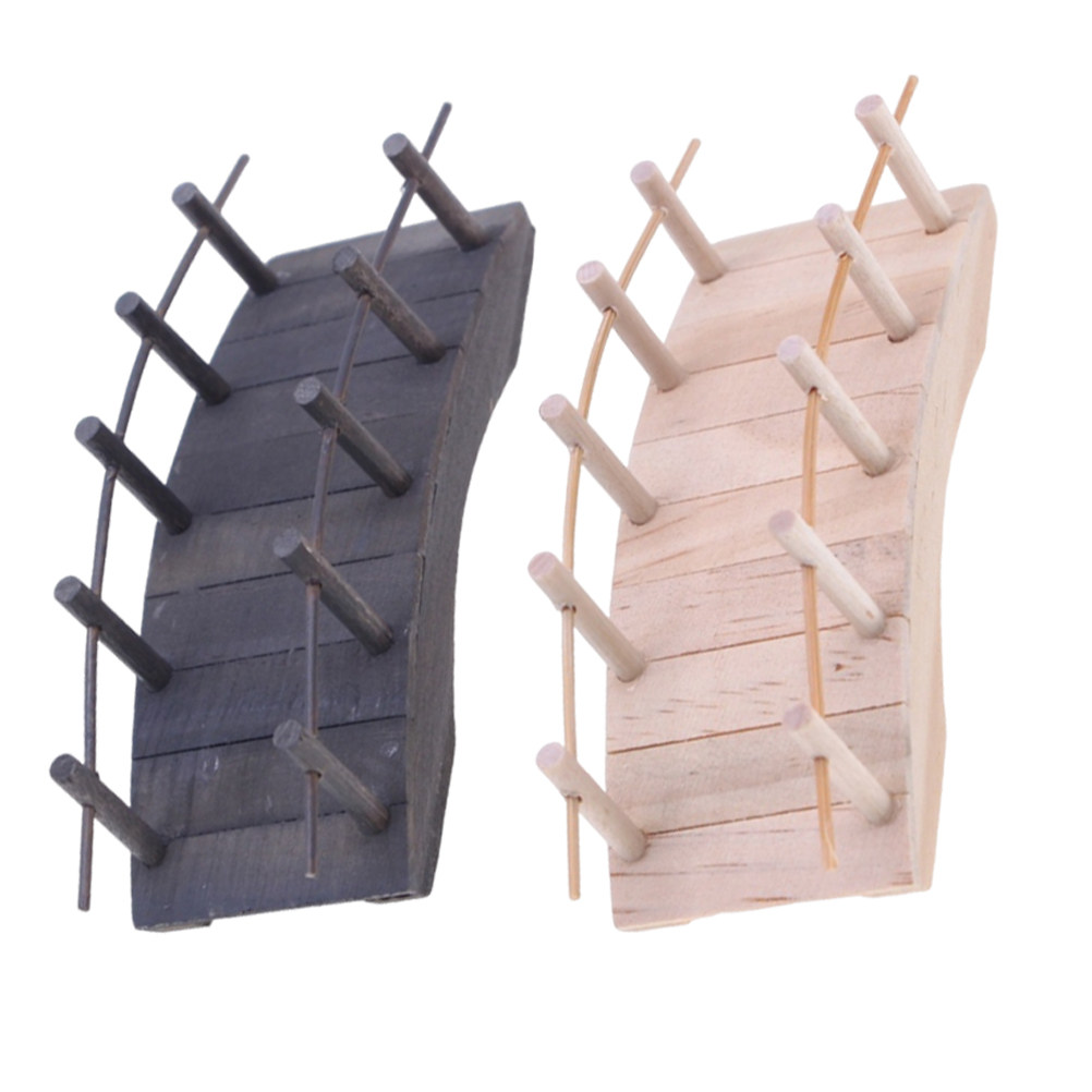 Bonsai Garden Landscape Design - 2 stuks miniatuur brug van hout