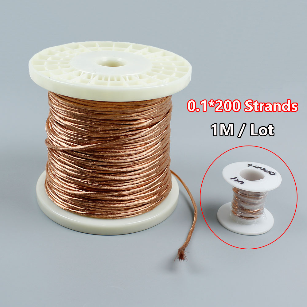 Copper Wire Roll - 0,1 X 200 Aandelen Litz-draad Meerstrengige