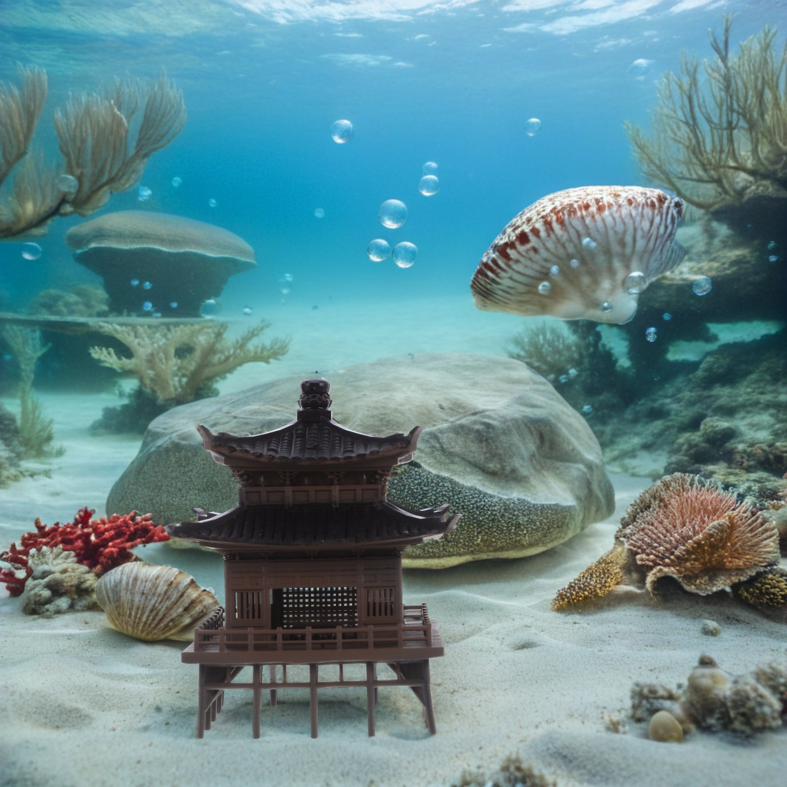 Kleine Chinese paviljoendecora - Bonsai Garden Landscape Design recensie en prijs
