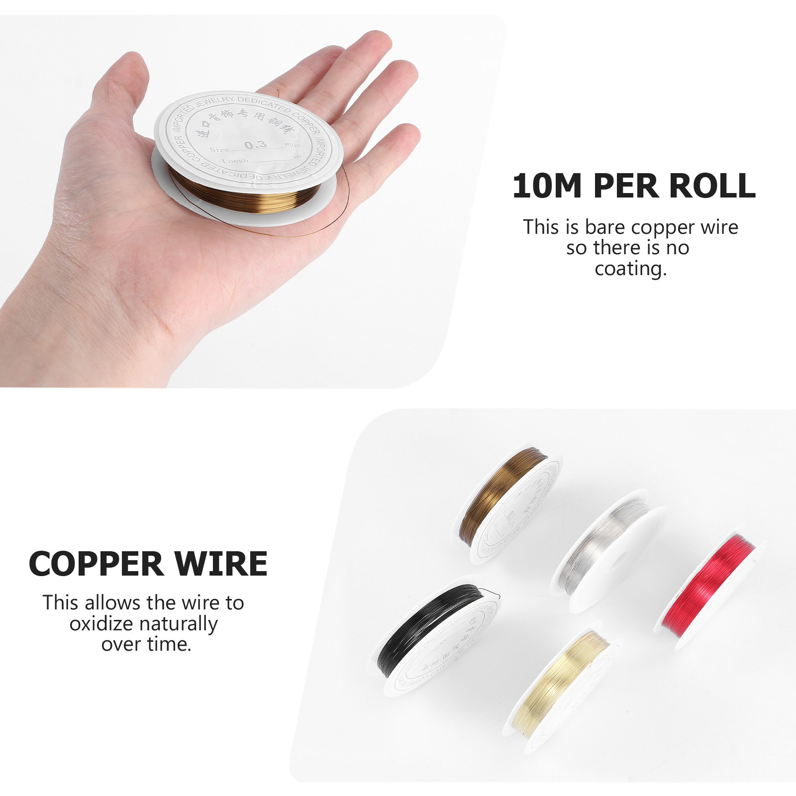 5 rollen koperdraad, geschikt  - Copper Wire Roll recensie en prijs
