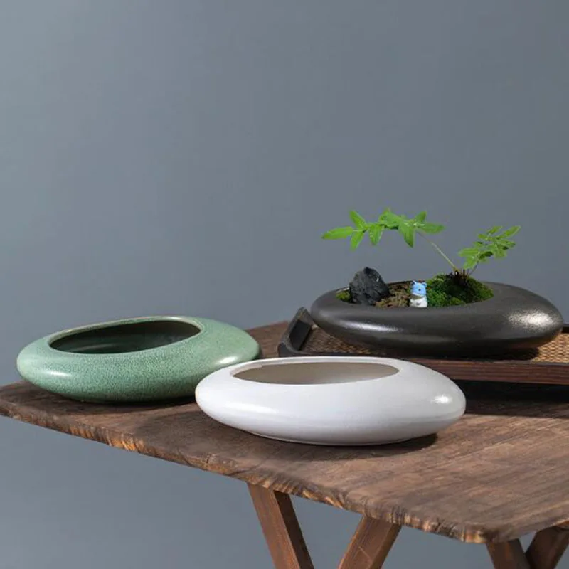 Grof aardewerk bonsai vaas, gr - Bonsai Garden Art recensie en prijs