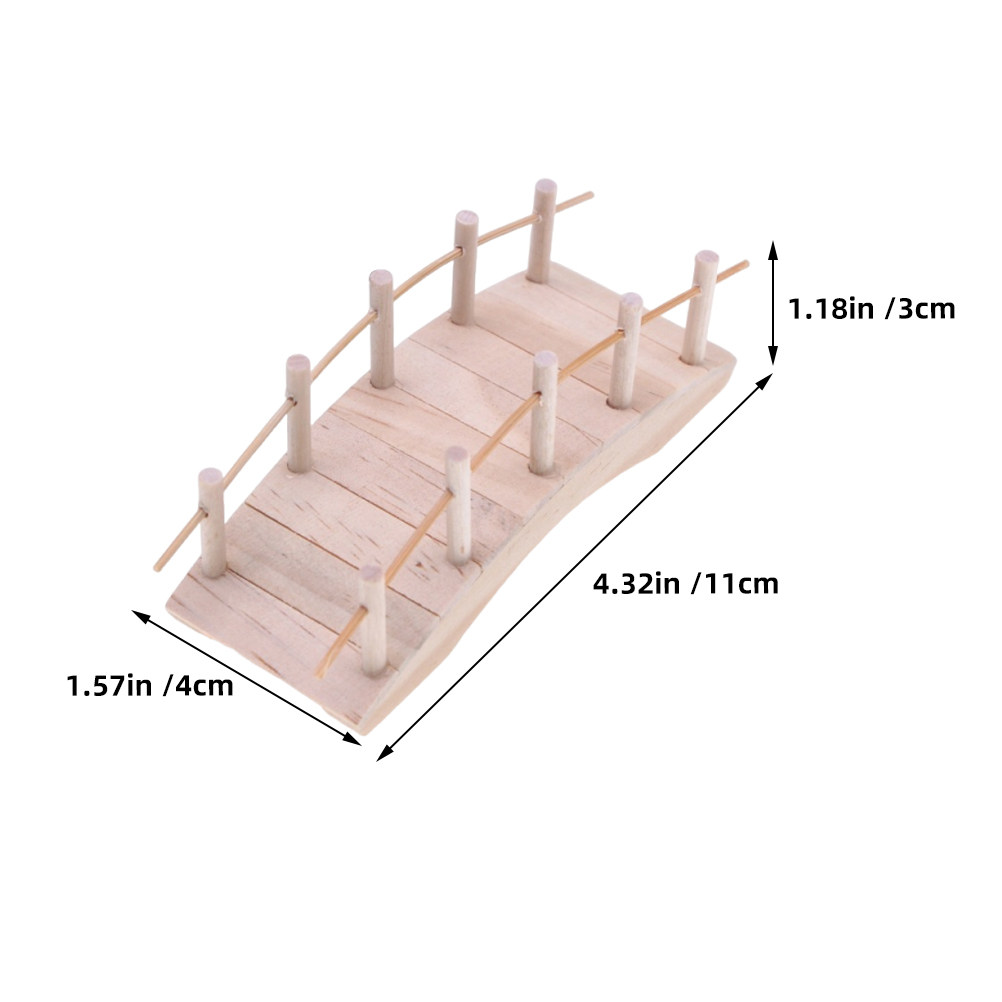 2 stuks kleine houten boogbrug - Bonsai Garden Landscape Design recensie en prijs
