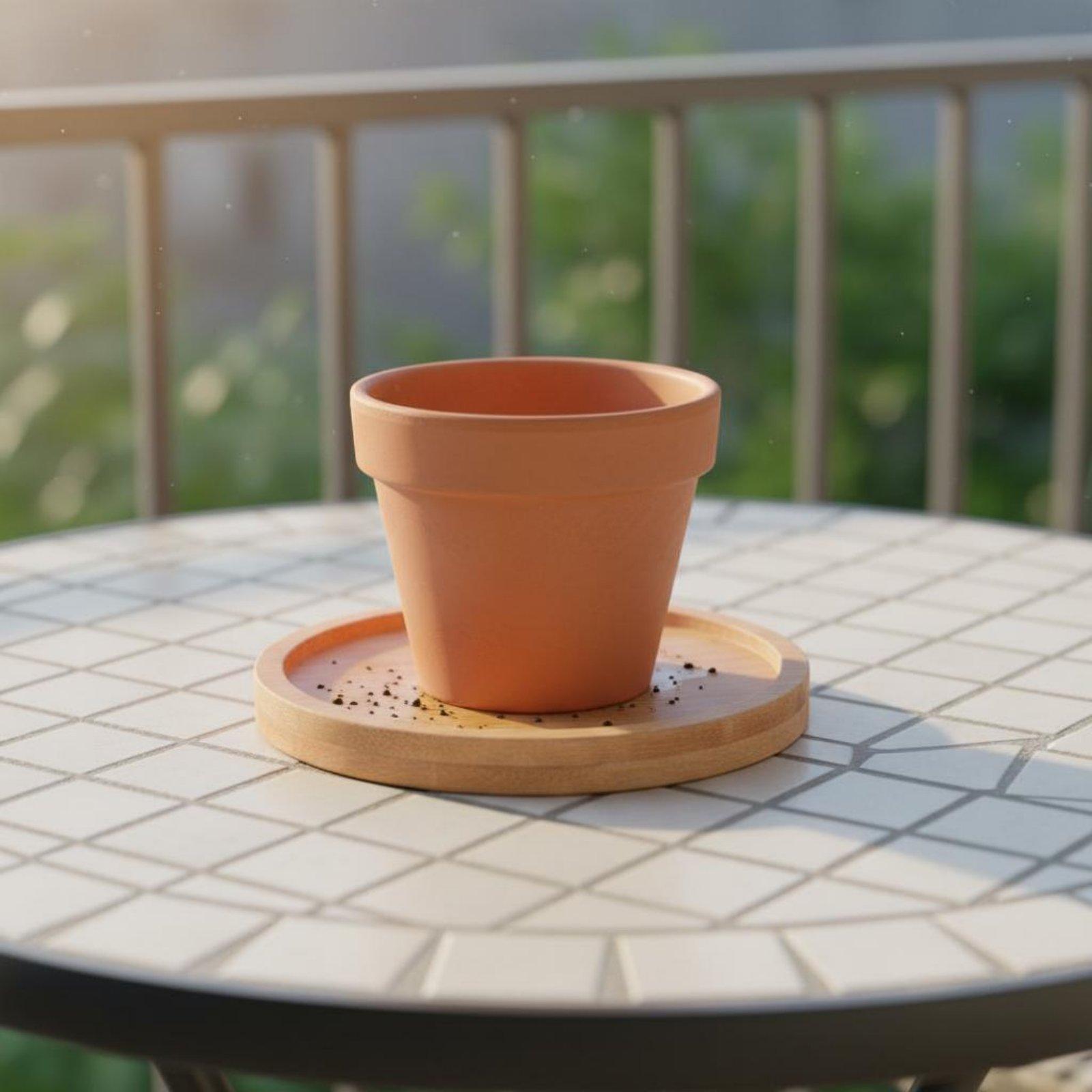 Industriële bamboe houten plan - Drip Tray Saucer recensie en prijs