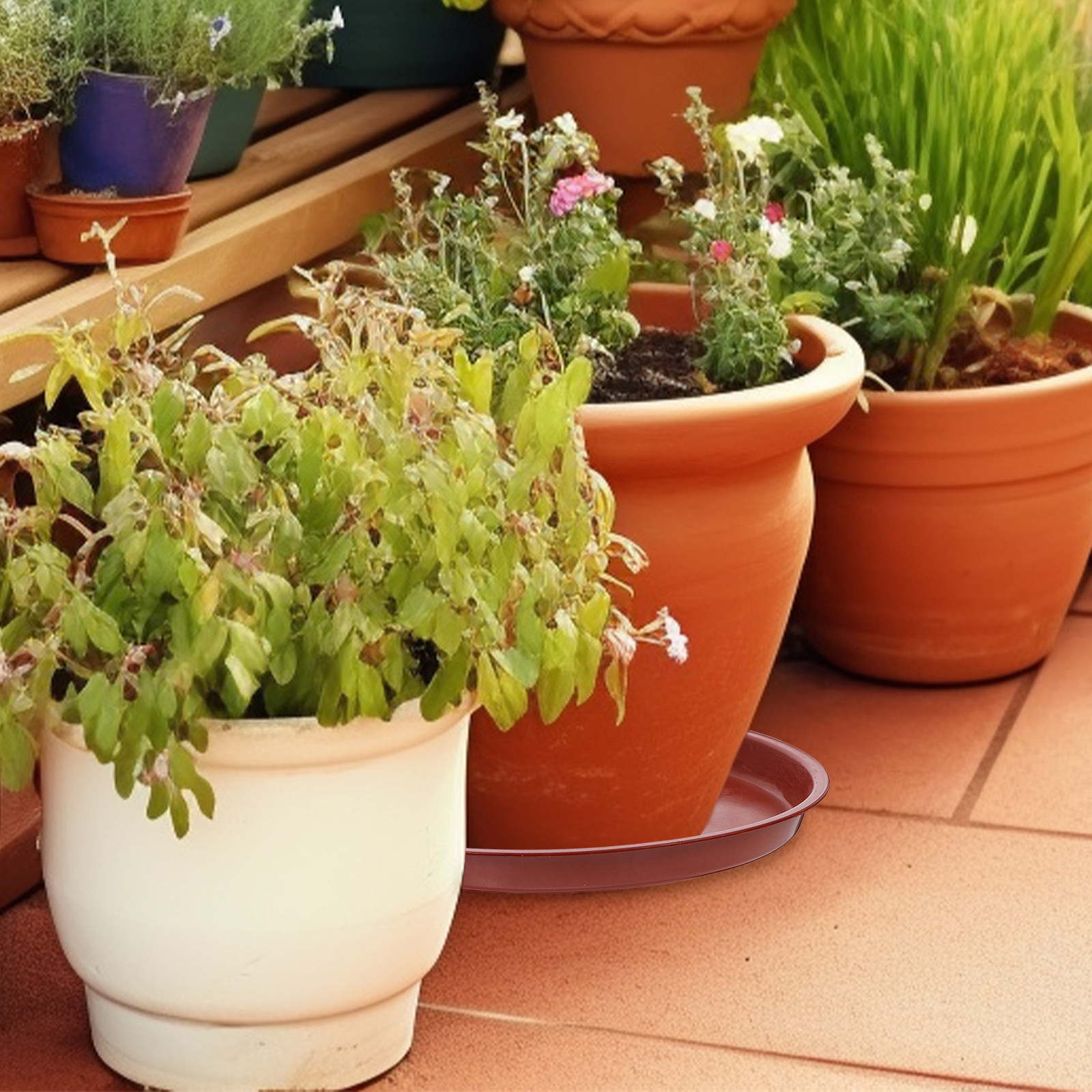 20 stuks rode plastic plantenp - Drip Tray Saucer recensie en prijs